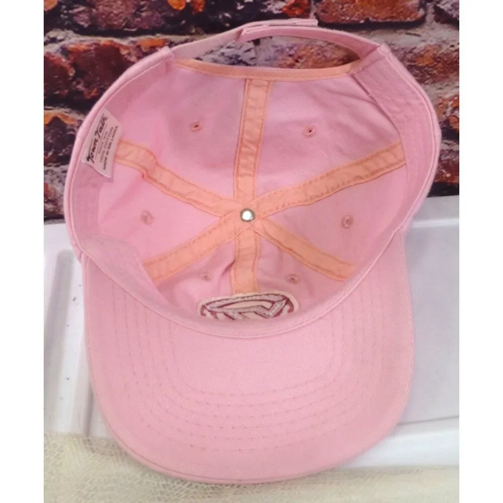 Virginia‎ Tech Hokies Golf Hat VT Pink Adjustable Cap By Town Talk